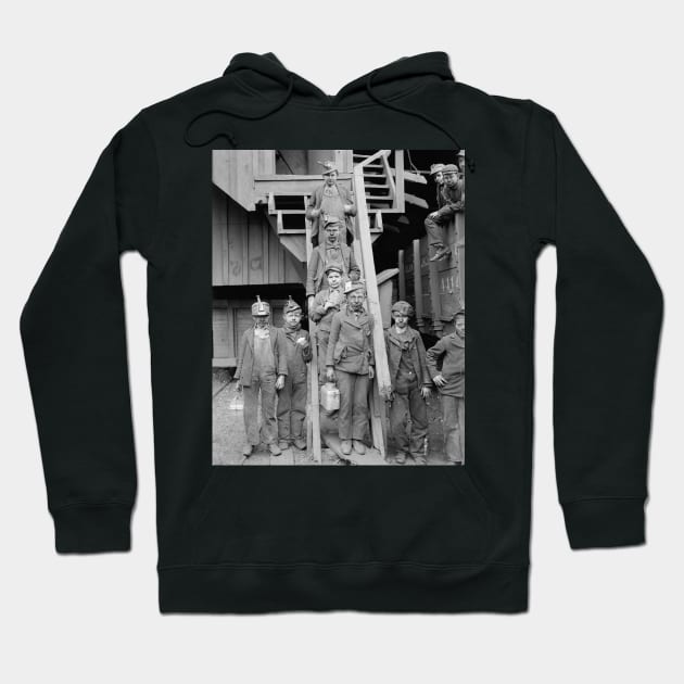 Coal Breaker Boys, 1900. Vintage Photo Hoodie by historyphoto